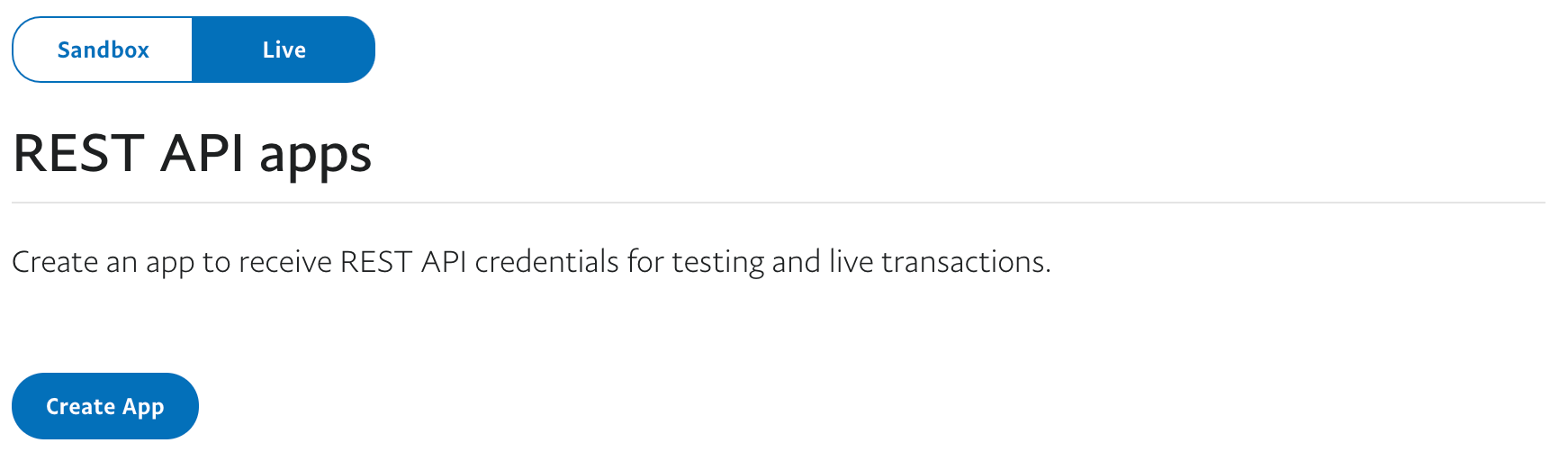 My Apps And Credentials Live