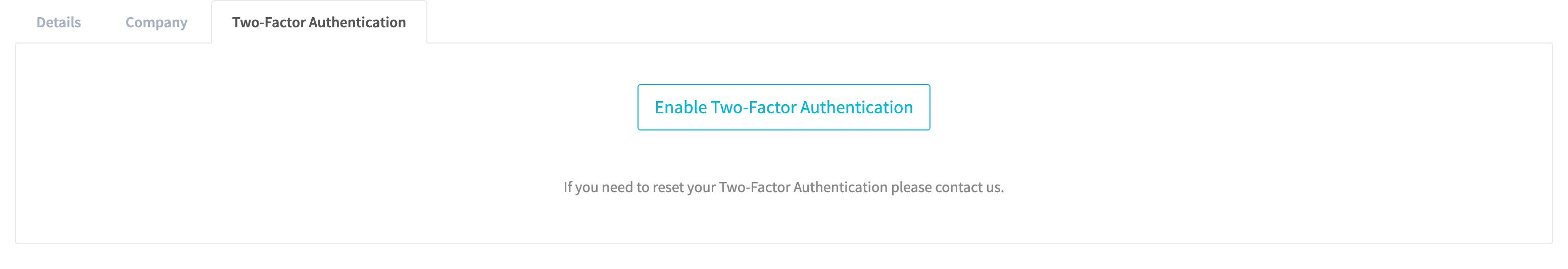 Account Two-Factor Authentication