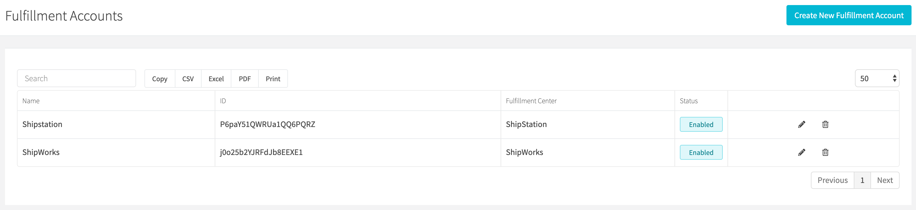 All fulfillment accounts