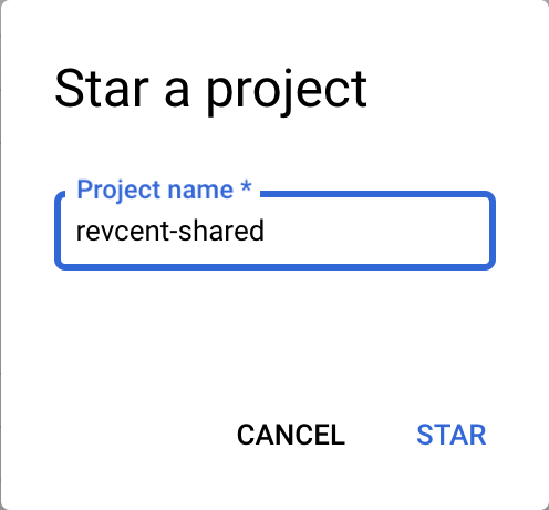 BigQuery Star RevCent Shared