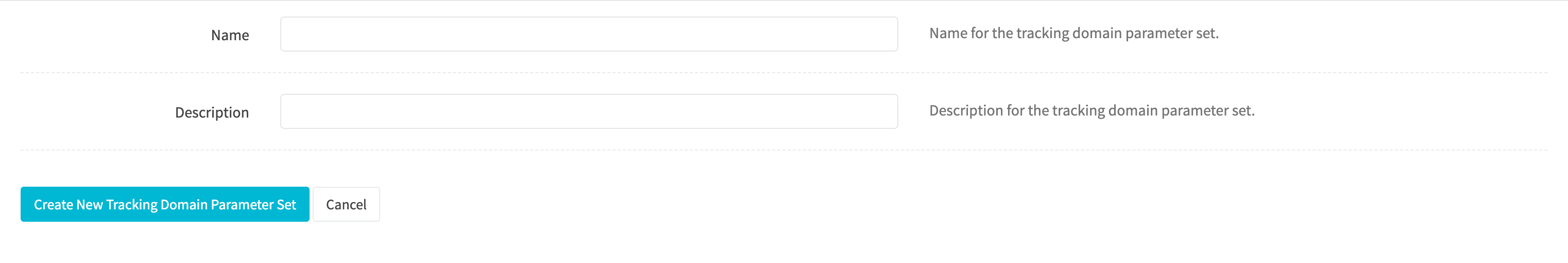 Create URL parameter set