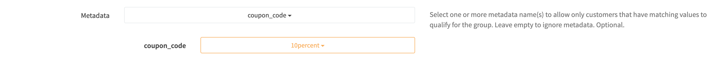Customer Group Edit Metadata