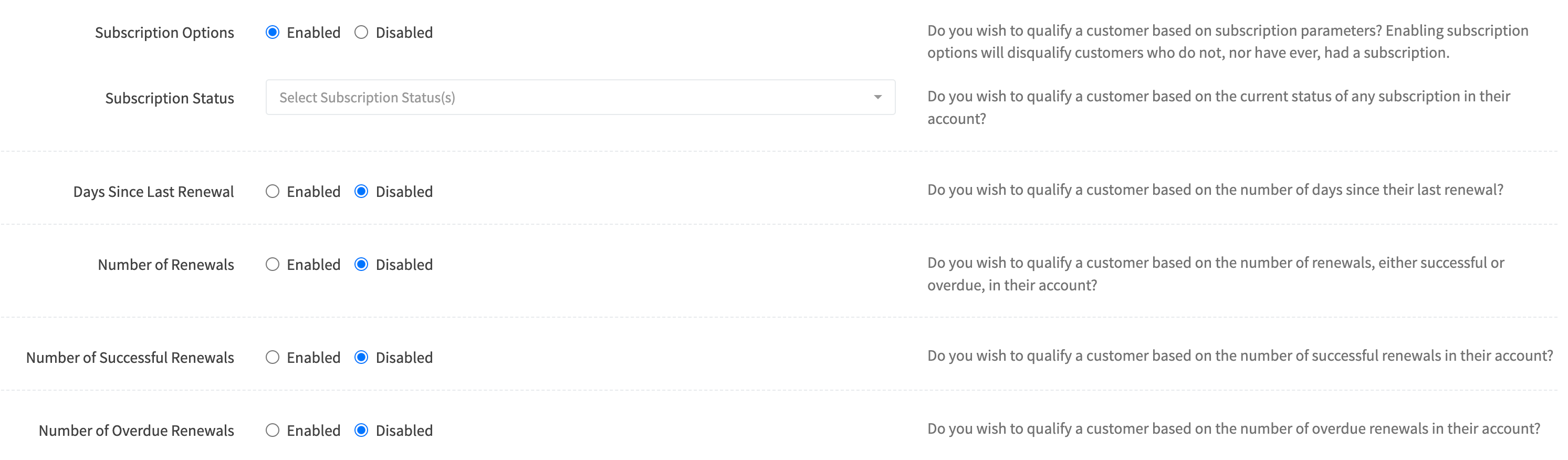 Edit Customer Group Subscription Options 2