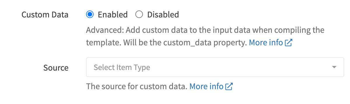 Edit Email Template Content Input Data Custom Data