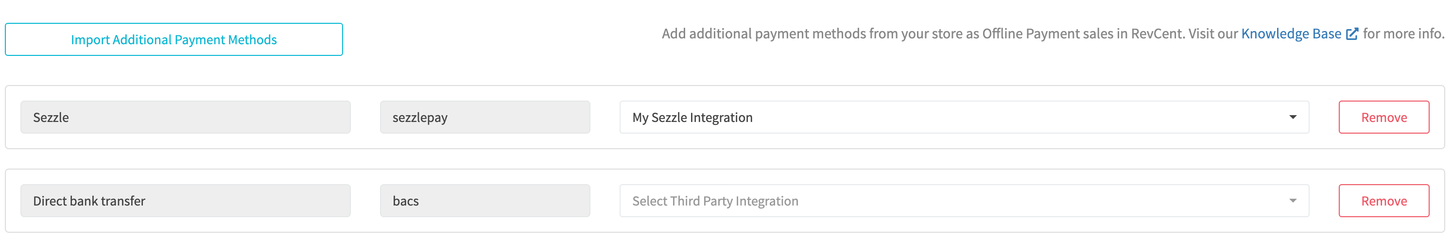 Edit shop non additional payment methods third party