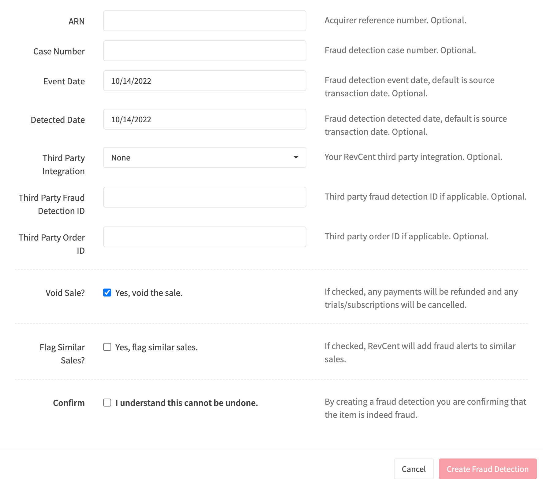 Fraud Detection Create Flag Similar