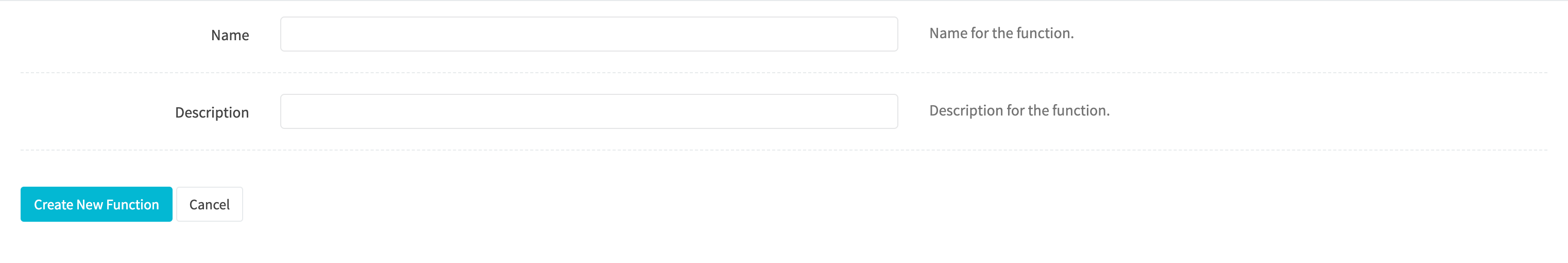 Create function