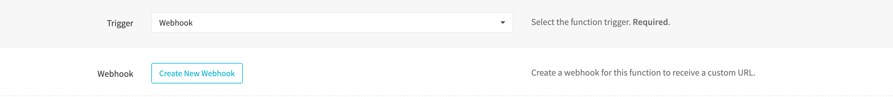 Create webhook