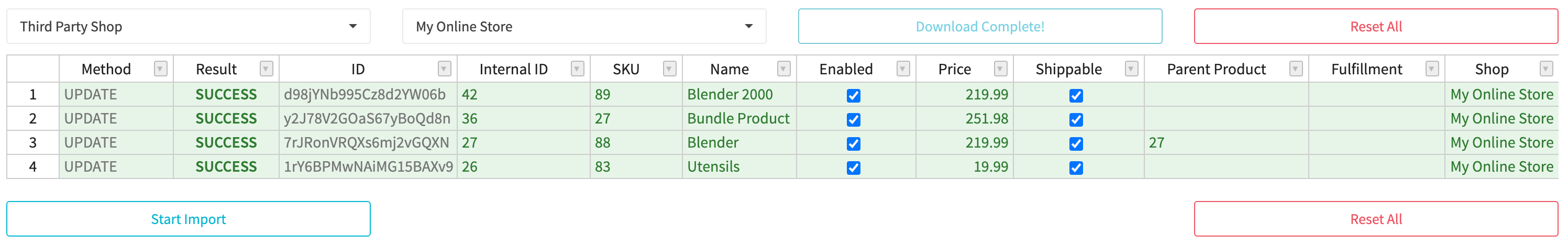Import Products Complete V2