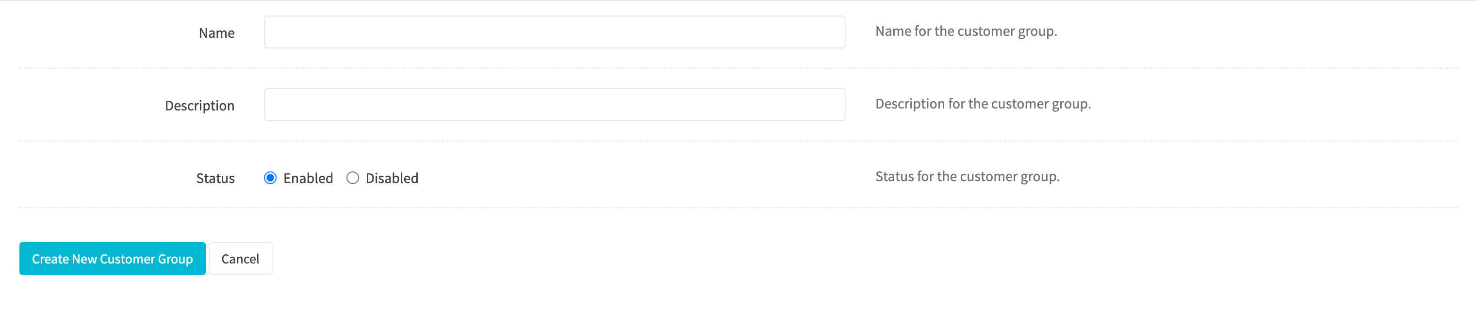 New Customer Group