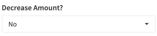 Choose A Gateway Decrease Amount No