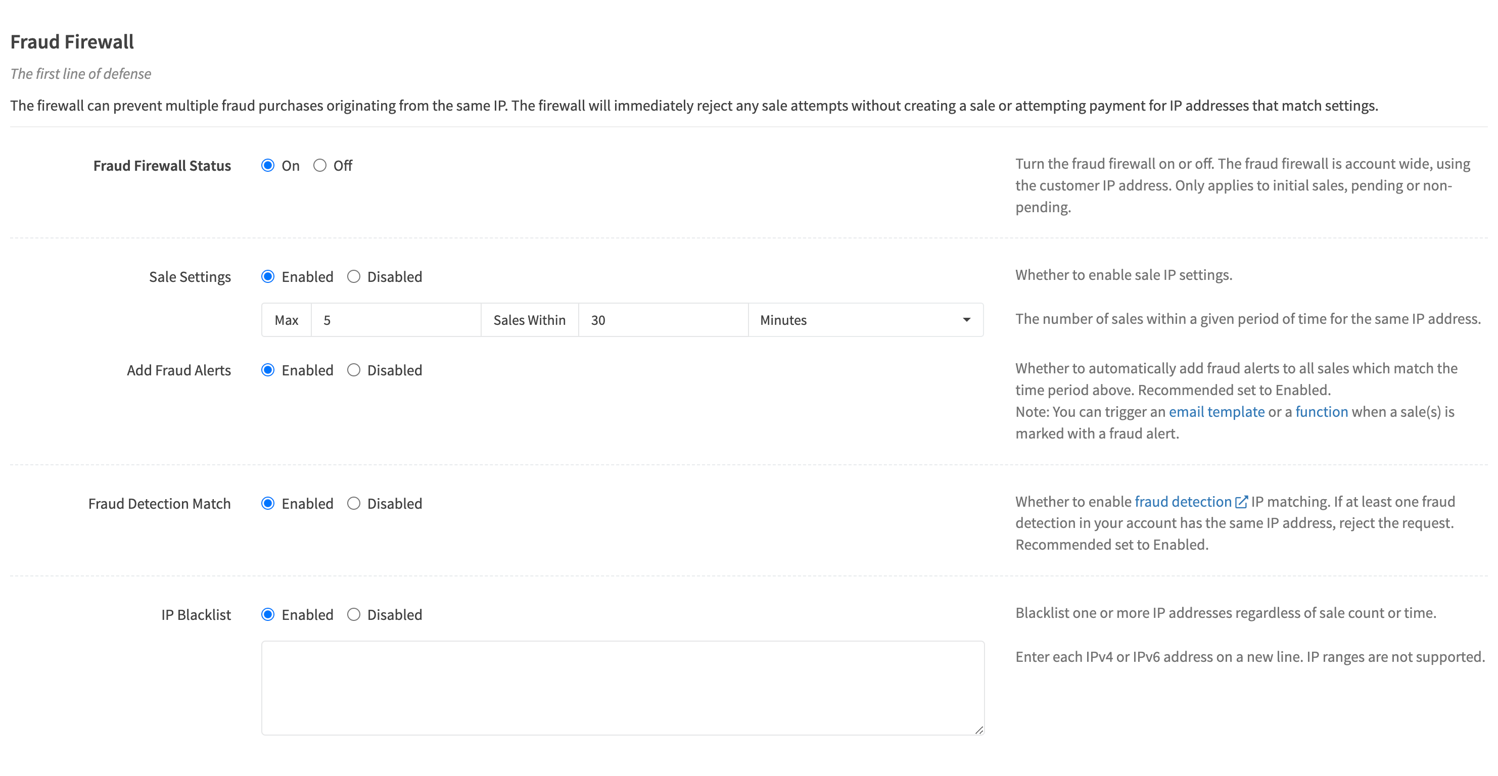 Sentinel Fraud Firewall